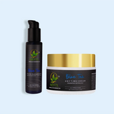 Nefol Glow Care Combo Set – Blue Tea Face Cleanser & Anytime Cream (CC Cream) Kit | Brightening Face Wash + Tinted Moisturizer with SPF20 for All Skin Types, 100 ml + 50 g (150 g) - Nefol